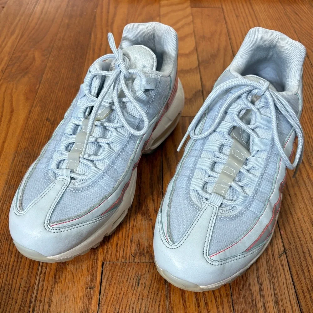 Nike Air Max 95 Half Blue Pink Gray Women's 9 Casual Athletic Shoes